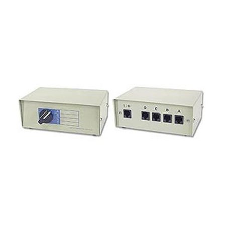 ZIOTEK INC Ziotek 105 0060 4 To 1 Rj-45 Switchbox 105 0060
